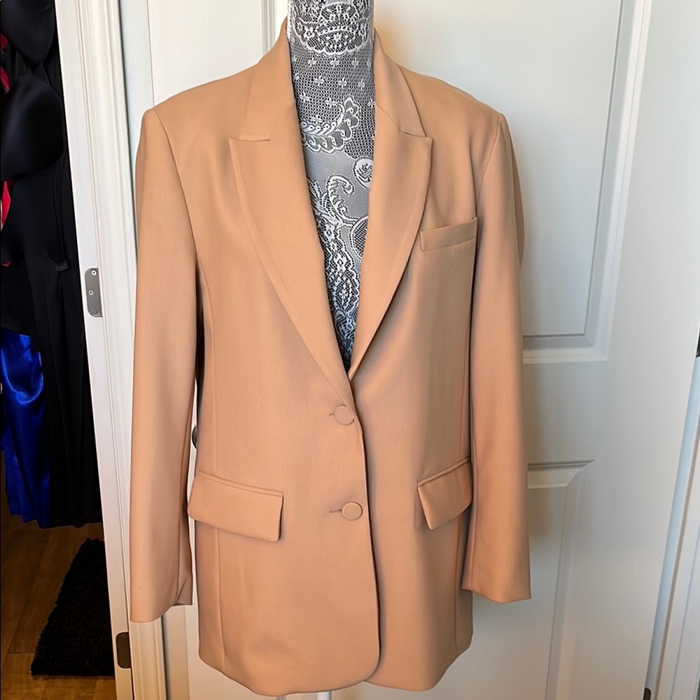 Women's Zara basics Tan Blazer
